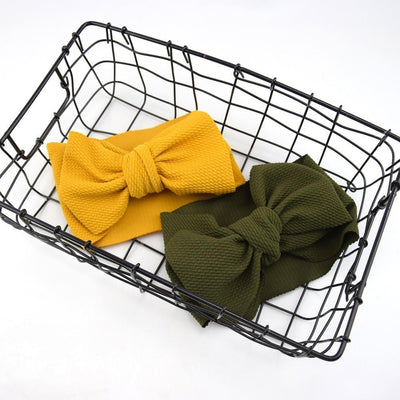 Baby Girls Big Bow Headband - Adjustable Hair Accessory