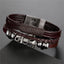 Bracelet en cuir tressé tendance pour hommes et femmes