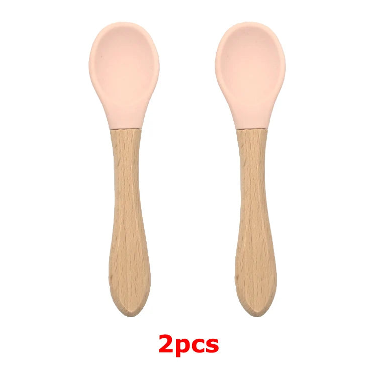 Baby Silicone Tableware Strong Sucker Water Bowl Spoon Set Children Suction Bowl Baby Food Bowl Baby Feeding Tableware - Korvel