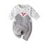 Long Sleeve Cartoon Star Print Romper for Infants