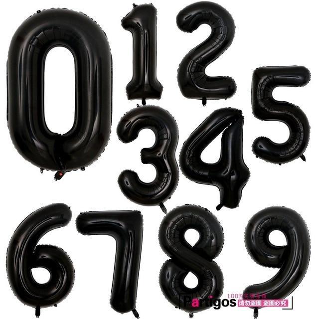32-Inch Luxury Helium Foil Number Balloons for Celebrations - Korvel