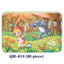 60-Piece Cartoon Animal Wooden Puzzle for Kids - Educational Fun Toy - Korvel