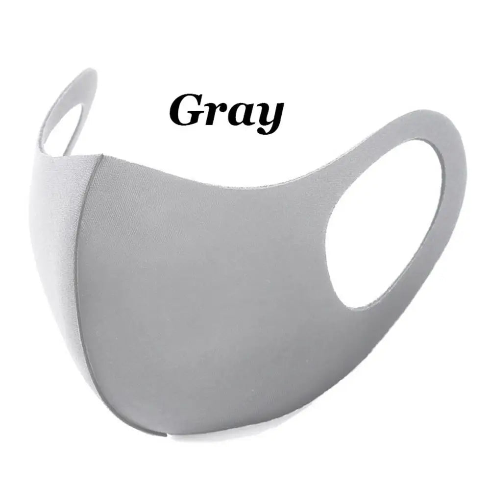 1PC Mouth Mask PM2.5 Anti Haze Black Dust Mask Nose Filter Windproof Muffle Bacteria Fabric Cloth Respirator Face Care - Korvel