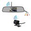Rearview Mirror Camera Dvr 4.3-inch Rear View Mirror + Reversing Camera Wireless Car Reversing Camera Automobile Video Recorder - Korvel