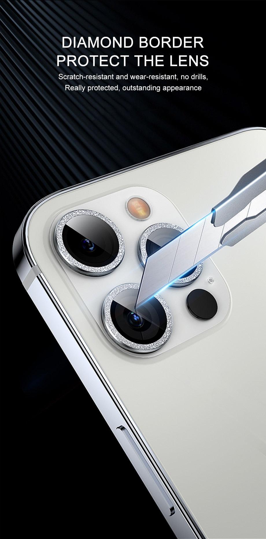 Glitter Diamond Camera Lens Protector for iPhone