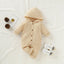 Premium Newborn Hooded Romper with Pockets