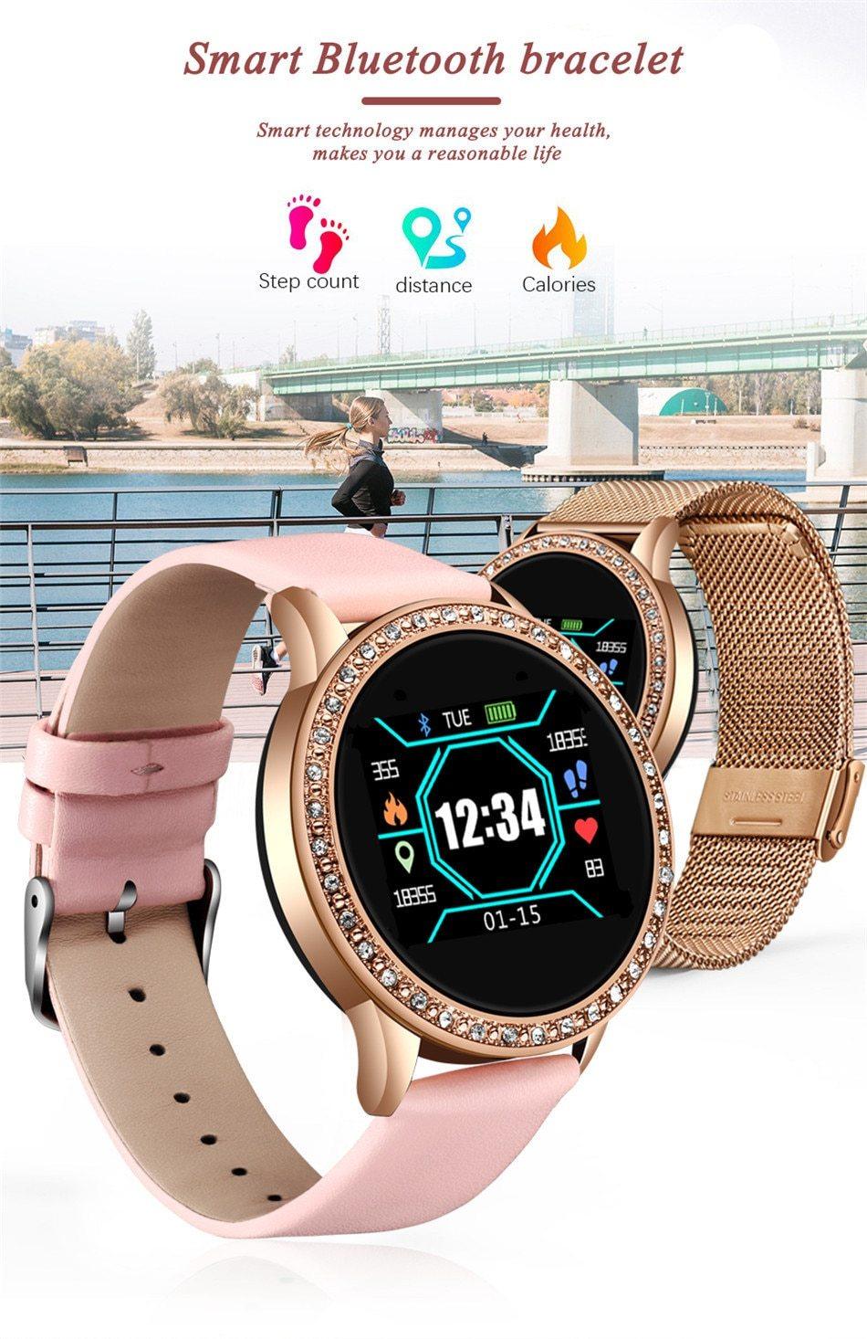 Luxury Ladies Smart Watch with Fitness Tracker