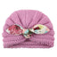 Charming Handmade Cotton Baby Turban Hat with Colorful Bow for Boys and Girls - Perfect for Autumn and Winter - Korvel