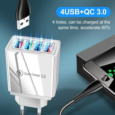 Quick Charge 3.0 USB Wall Charger for Phones and Tablets