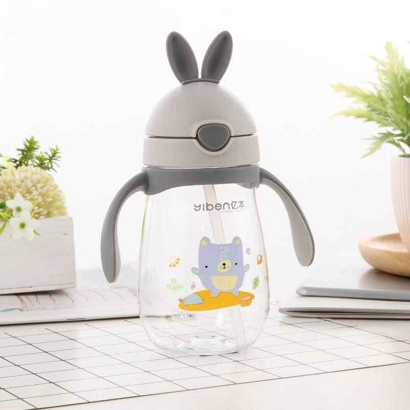 BPA-Free Rabbit Baby Feeding Cup with Straw - Ideal Training Cup for Kids - Korvel