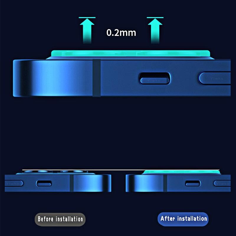 5PCS Tempered Glass Camera Lens Protectors for iPhone