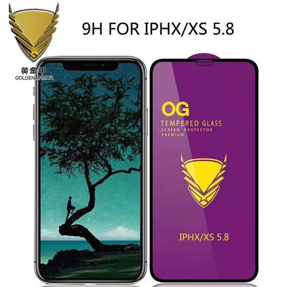Protector de Pantalla de Vidrio Templado de 3 Piezas para Modelos de iPhone