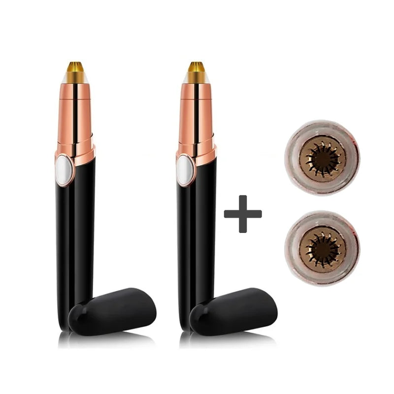 New Design Electric Eyebrow Trimmer Makeup Painless Eye Brow Epilator Mini Shaver Razors Portable Facial Hair Remover for Women - Korvel