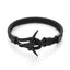 Pulsera de Ancla Negra Moderna y Elegante para Hombres y Mujeres