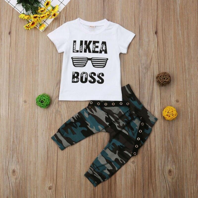 Ensemble de vêtements pour bébé Hip Hop avec imprimé lettres pour garçons