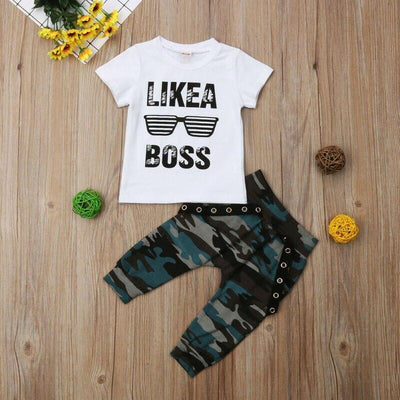 Baby Hip Hop Letter Print Outfit Set for Boys