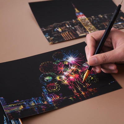 4-Piece Magic Colorful A5 Drawing Board Set for Kids