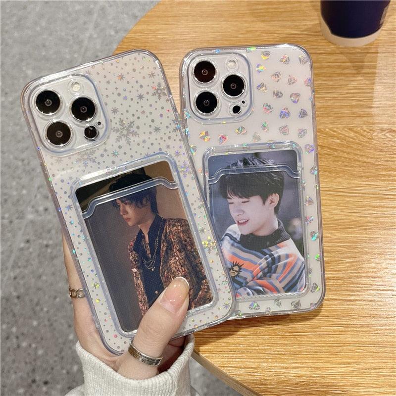 Funda de Cartera para iPhone Gradient Women Love