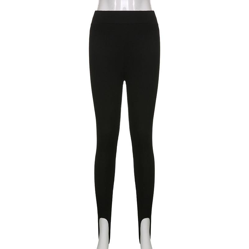 Leggings de fitness en coton taille haute élégants pour femmes