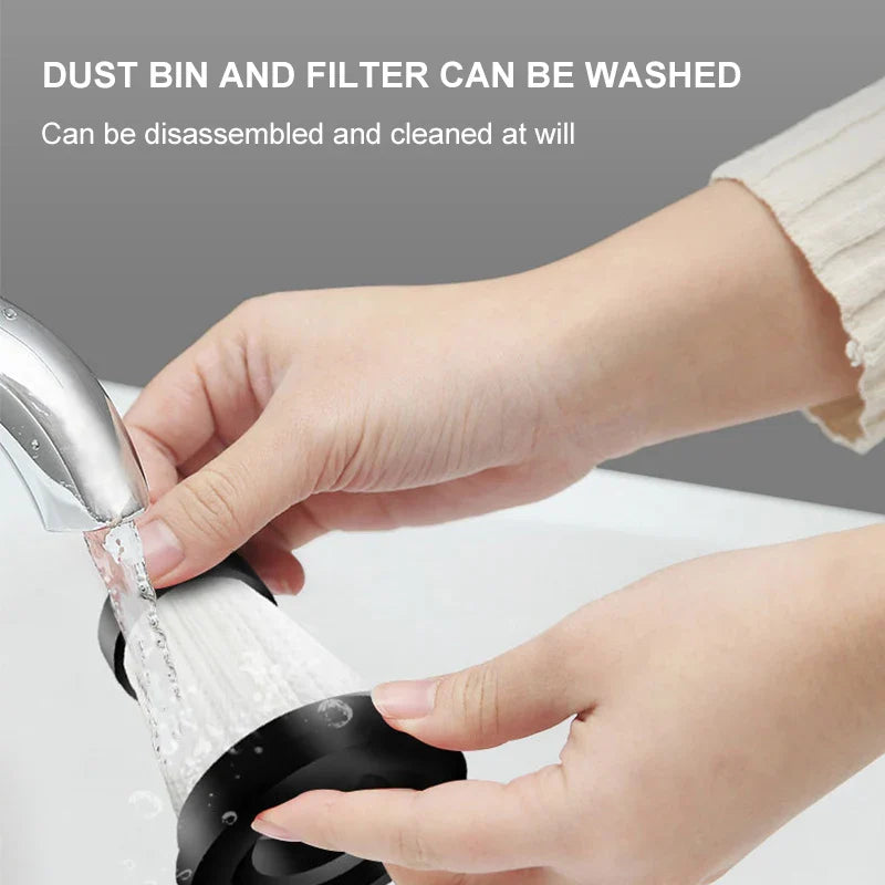 Handheld Wireless Vacuum Cleaner Rechargeable Cyclone Suction Car Vacuum Cleaner Cordless Wet/Dry Auto Portable for Car Home - Korvel