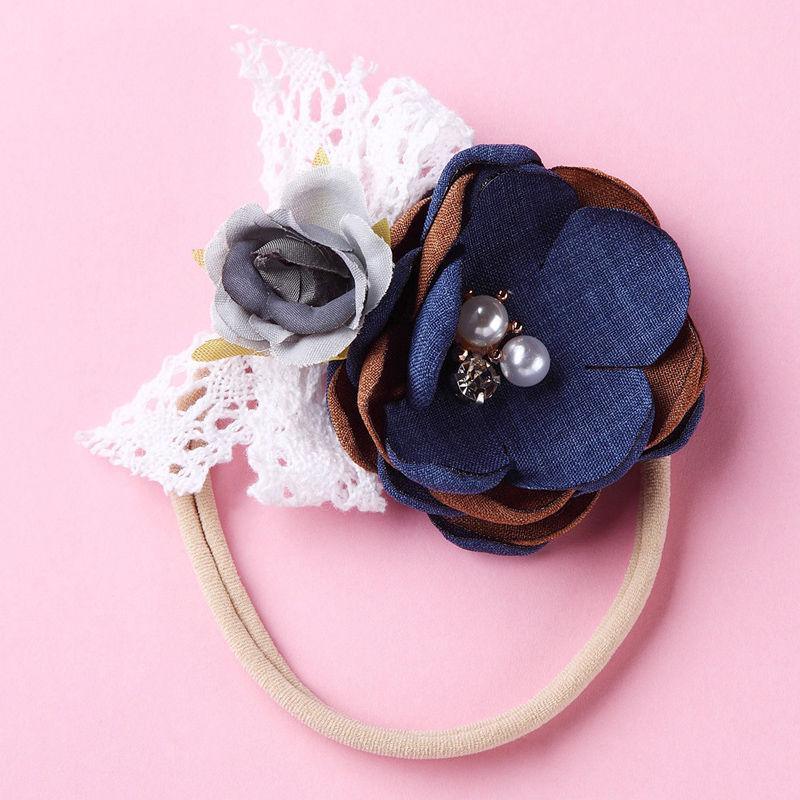 Elegant Floral Headband for Newborns - Soft & Adjustable