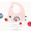Bavoir en silicone imperméable ajustable pour bébés et enfants