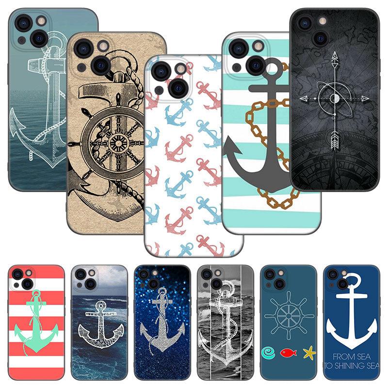 Coque de téléphone Ancre Bateau Roue de Navire pour iPhone