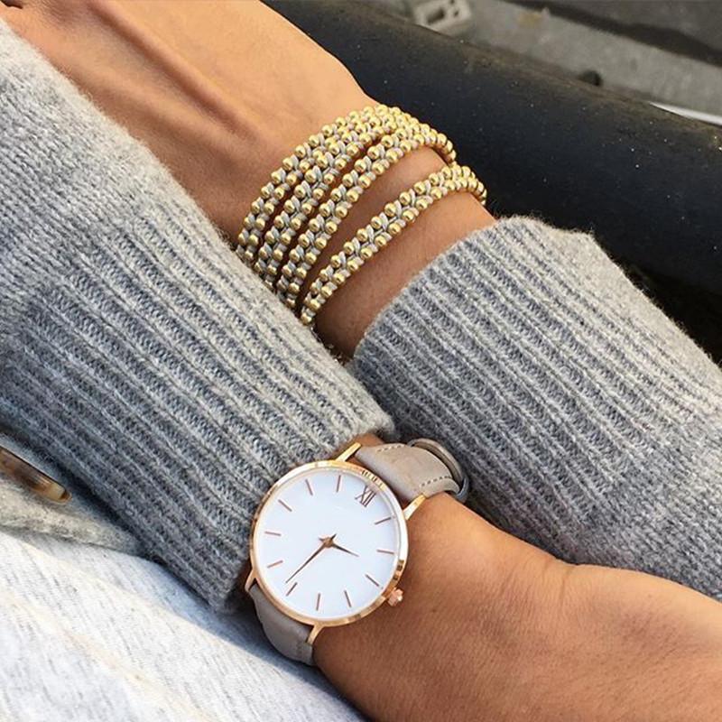 Montre Quartz en Cuir Élégante pour Femmes STEVVEX