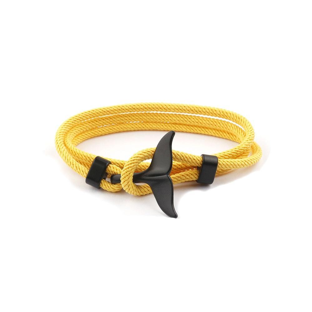 Bracelet Ancre Queue de Baleine - Charme Nautique Unisexe