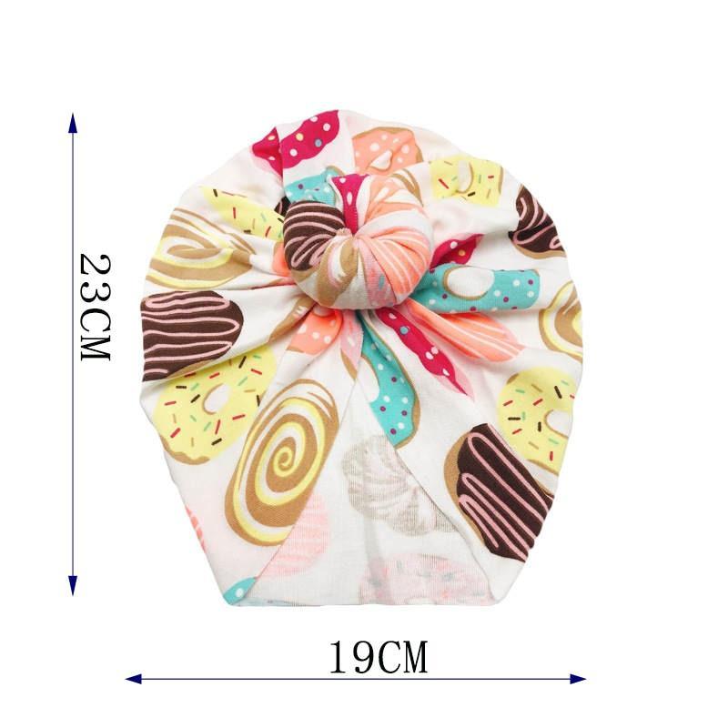 Chapeau Élégant en Fleurs pour Filles - Bonnet Turban pour Tout-Petits