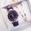 Montre à Quartz en Cuir Élégante pour Femme