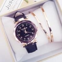 Montre à Quartz en Cuir Élégante pour Femme