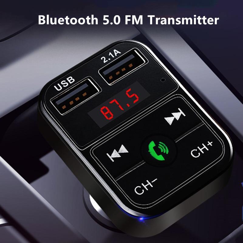 Transmetteur FM Bluetooth 5.0 et Chargeur de Voiture USB Rapide