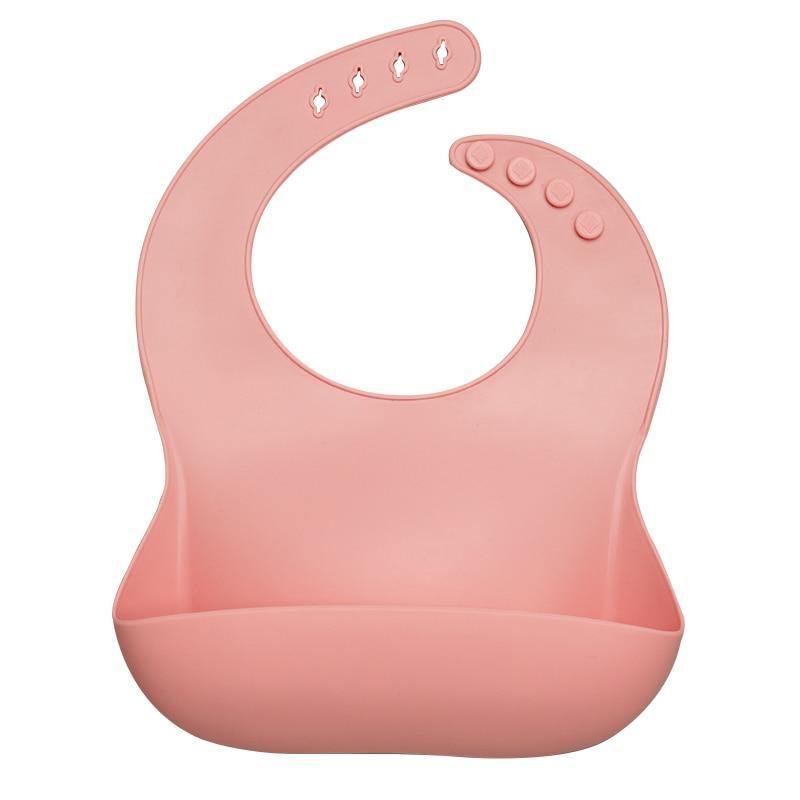 Bib de Silicona para Bebés con Pocket para Comida - Impermeable y Fácil de Limpiar