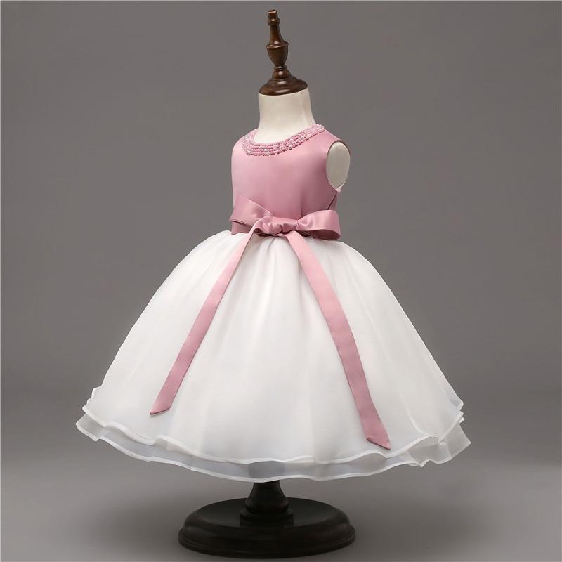 Luxury Handmade Pink Dress for Baby Girls' First Birthday