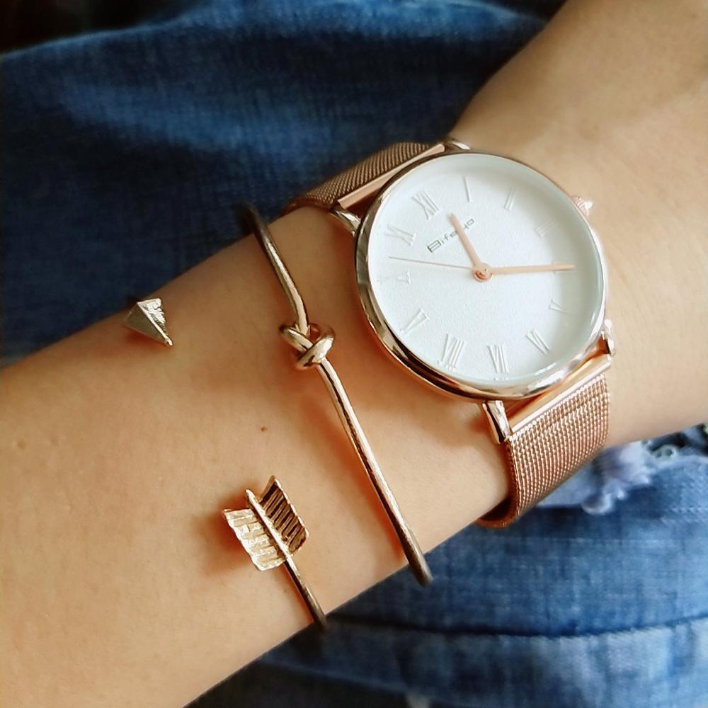 Elegant Gold-Color Arrow Knotted Bracelet Set for Women