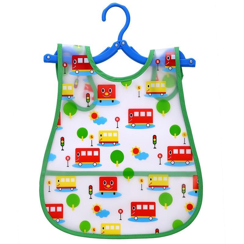 Bavoirs imperméables ajustables à imprimé animal pour enfants