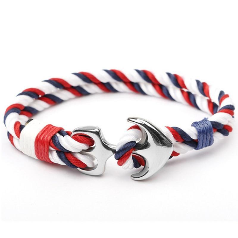Pulsera de Ancla de Acero Inoxidable Náutica de Moda para Hombres