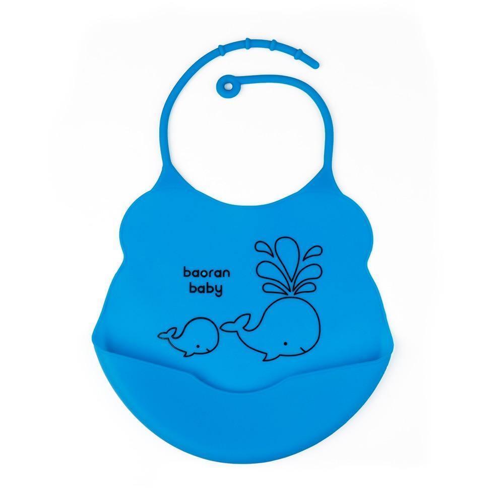 Bavoirs en silicone ajustables avec des designs de dessins animés amusants