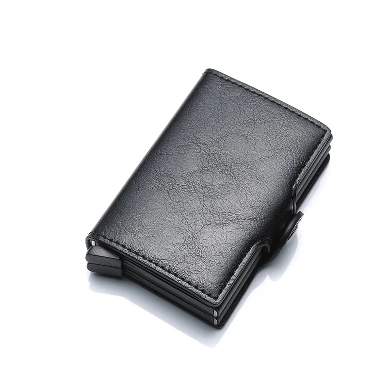 Carbon Fiber Leather Men Wallet Money Bag - Korvel