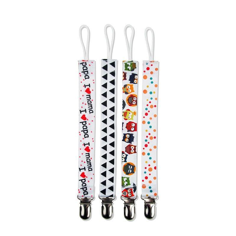 Ensemble de 4 clips de sucette pour nourrissons