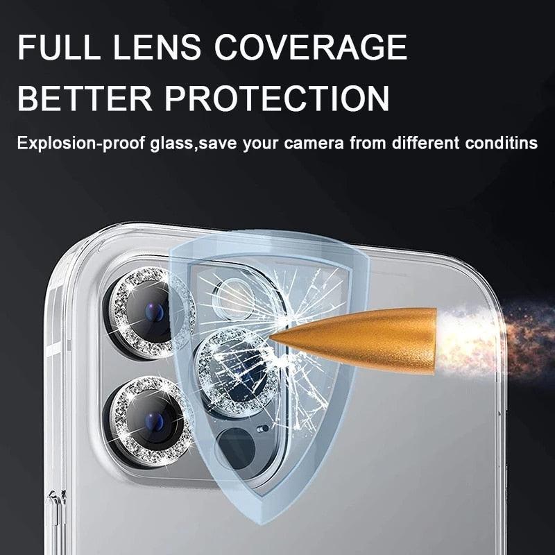 Glitter Diamond Camera Lens Protector for iPhone