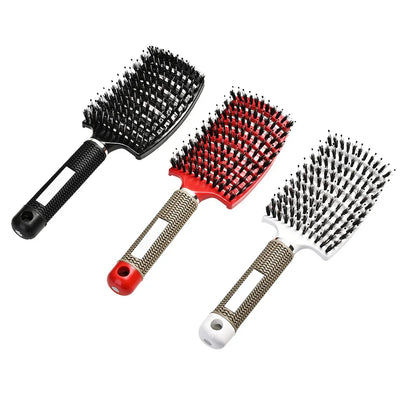Detangle Hairbrush Women Wet Comb Hair Brush Professional Hair Brush Massage Comb Brush for Hair Hairdresser Hairdressing Tools - Korvel