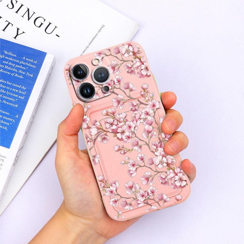 Coque de portefeuille en silicone charmante pour iPhone 13 Pro Max