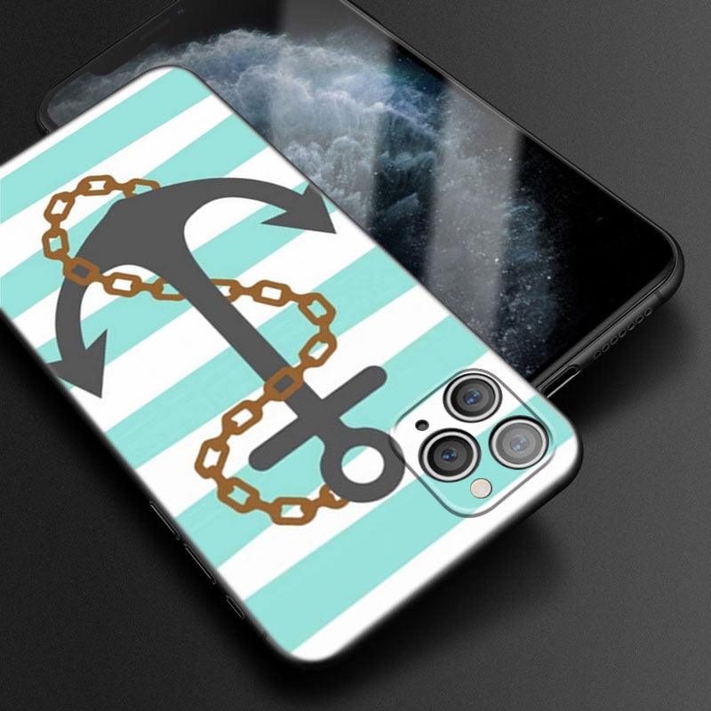 Coque de téléphone Ancre Bateau Roue de Navire pour iPhone