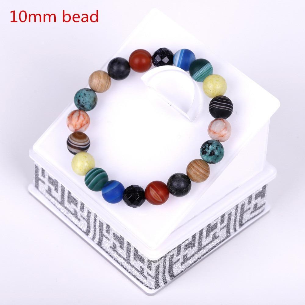 Galaxy Solar System Bracelet - Natural Stone Jewelry