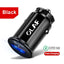 Chargeur de voiture Mini Blanc Quick Charge 3.0 - Adaptateur USB à charge rapide