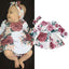 Floral Long Sleeve Dress Set for Newborn Girls