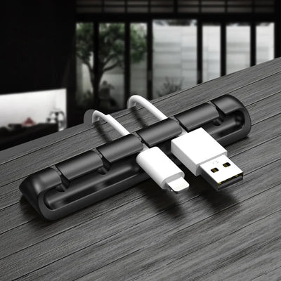 Premium Desktop Cord Manager for USB and Earphone Cables