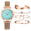 Ensemble de Montre à Quartz de Luxe pour Femmes avec Bracelet